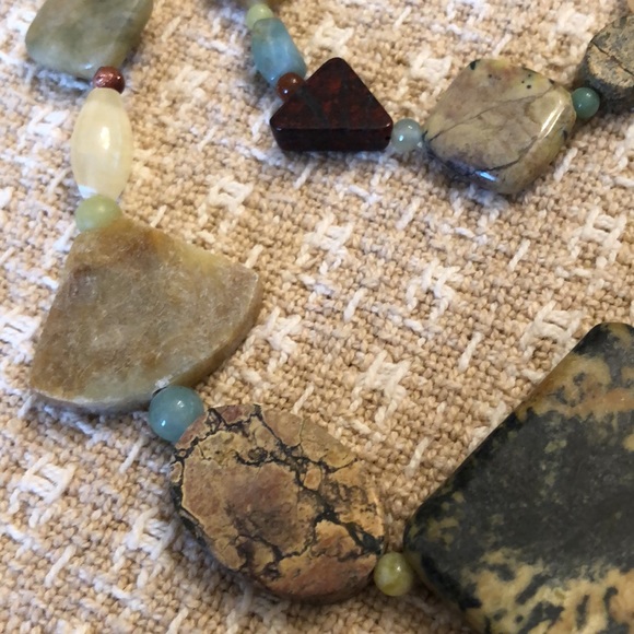 Jay King 2-piece mixed natural stone Sterling Silver Necklace and bracelet set - Picture 5 of 16